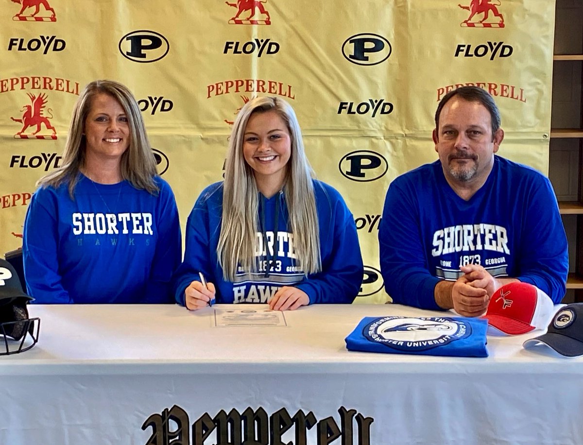 🎉Congratulations to Pepperell High Senior Chloe Jones who will continue her education and softball career at Shorter University!! 🥎