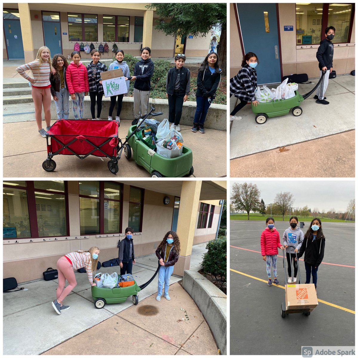 VVCubs's tweet photo. Valley View Student Council members collecting cans after another successful Kids Can Food Drive for KCRA! #vvcubs #rusdproud https://t.co/cLj59DB9w4