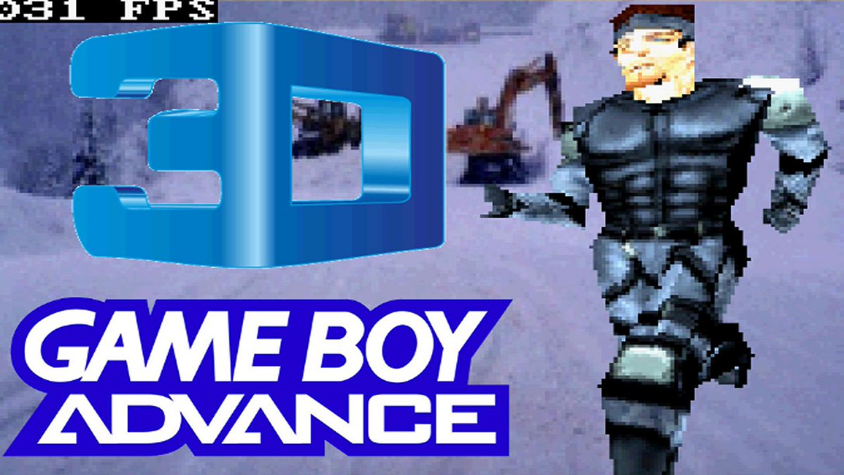 FpgaWarrior's tweet photo. GBA3DS (V1.0) (Metal Gear Solid / GameBoy Advance) - https://t.co/JNaAkX9BSG vía 
@YouTube Homebrew 3D Game Engine made by Torlus for the Game Boy Advance #gamedev #indiedev #GBADEV #GBDEV #3dsdev #nintendodev #3dgame #androiddev #homebrew #NintendoSwitch #nesdev #3D #3DModel https://t.co/QDfOjYdSdz