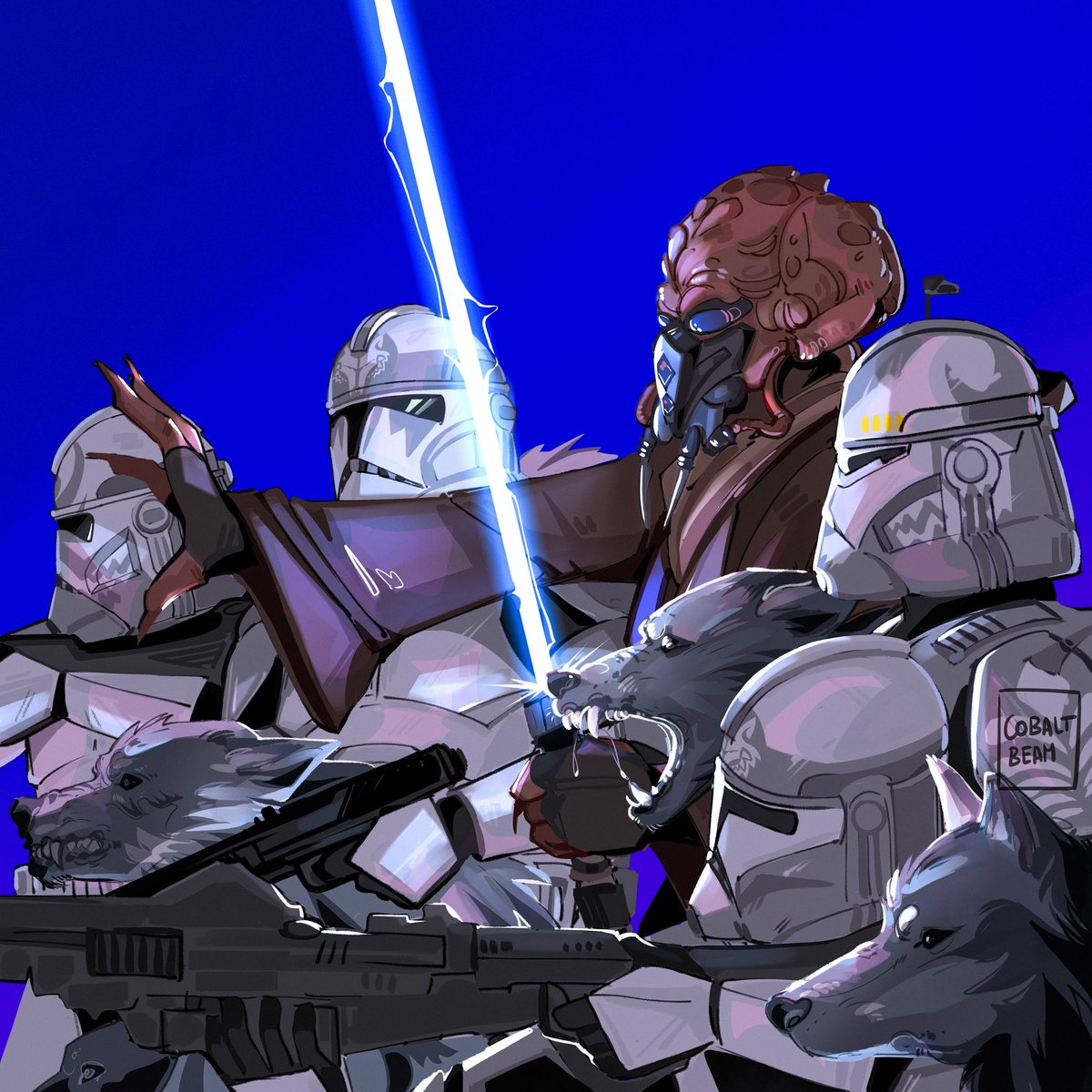 cobalt_BeaM's tweet photo. Wolf pack attack!!! #tcw #starwars https://t.co/OuoBzGlA7p