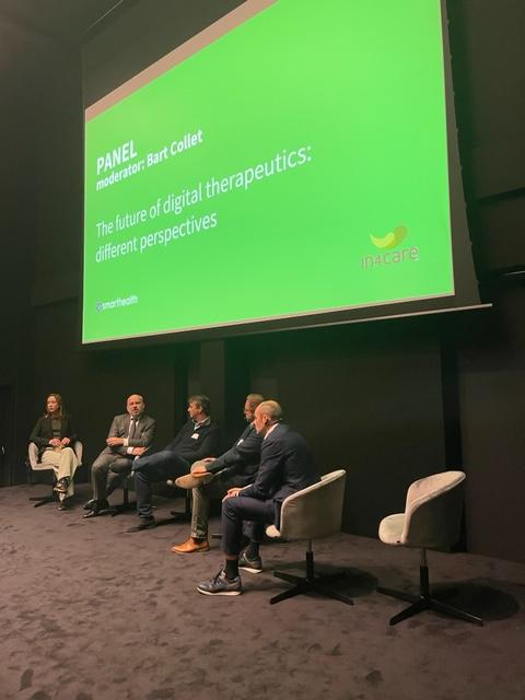 SmartHealthNL's tweet photo. The State of Digital Therapeutics 2021 - a big thanks to our speakers @DaanDohmen @kaskoen @doorvonk @hconstandt @HadewigDC @stevedv @JoostBaert today!  @In4Care  👉🏻 Great to connect &amp; get inspired! #dtxbenelux https://t.co/BnAm7t9Gri