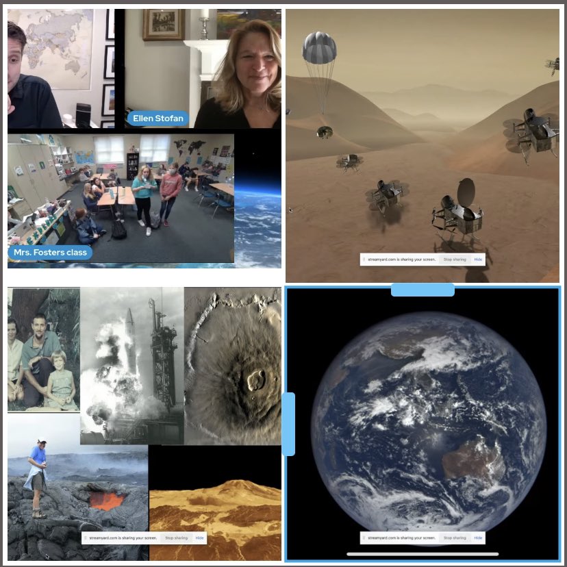 Jaclyntravels's tweet photo. Today #HumanGeo and #Civic students spoke with @EllenStofan on #ExploringByTheSeat ! They enjoyed learning more about her time as the Chief Scientist at #NASA https://t.co/nP5C1RBjVe