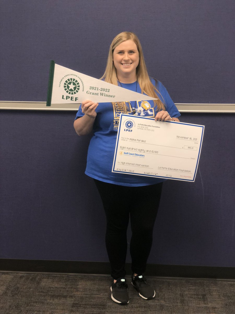 AlishaPeralez's tweet photo. Woo hoo!!! I won a grant today for my awesome students!!! Thank you LPEF!!! ❤️🎉🎉 https://t.co/DxNZYBK6of