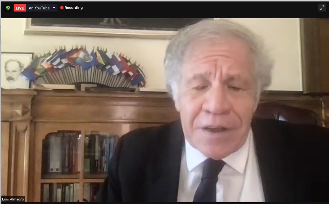 CaroRambeaud's tweet photo. “Los estados deben resolver sus problemas a través de sus #Instituciones, por eso es imperioso trabajar en fortalecerlas y no tomar los atajos del #Populismo y el voluntarismo.” @Almagro_OEA2015  
#ConectadosParaTransformar 
Encuentro anual Red @ILGAlumni #LALP @GeorgetownLatAm https://t.co/9YtsWl0nIk