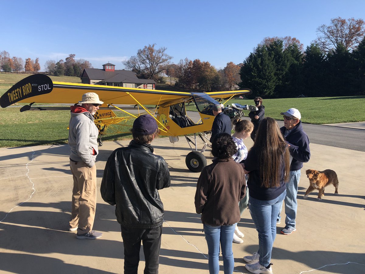 AerospaceGtc's tweet photo. Yesterday, GTC Aerospace students had the opportunity to visit Hensley Airpark in Chucky, TN. Students were introduced to unique, home built aircraft and even had the chance to examine an RV-12, the same aircraft their currently building through @FlyTangoFlight. https://t.co/ZtdRv7Rgjn