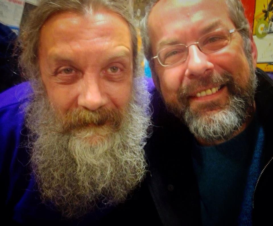 Happy birthday Alan Moore. Here\s the time we had a beard-off (he won, of course) 