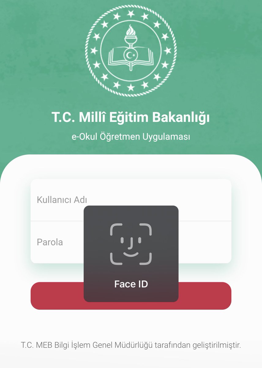ozgturk's tweet photo. e-Okul Öğretmen mobil uygulamasına yapılan güncelleme ile artık biyometrik doğrulama ile giriş yapabilirsiniz.

IOS -> https://t.co/rjVNBoWFNM
Android -> https://t.co/YCnD2tYR3V https://t.co/28aXf06nDq