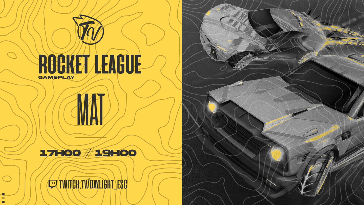 ⚽️ Venez voir le King de #RocketLeague de DayLight sur la DLT TV de 18h00 à 20h00 ! 

➡️ twitch.tv/daylight_esc