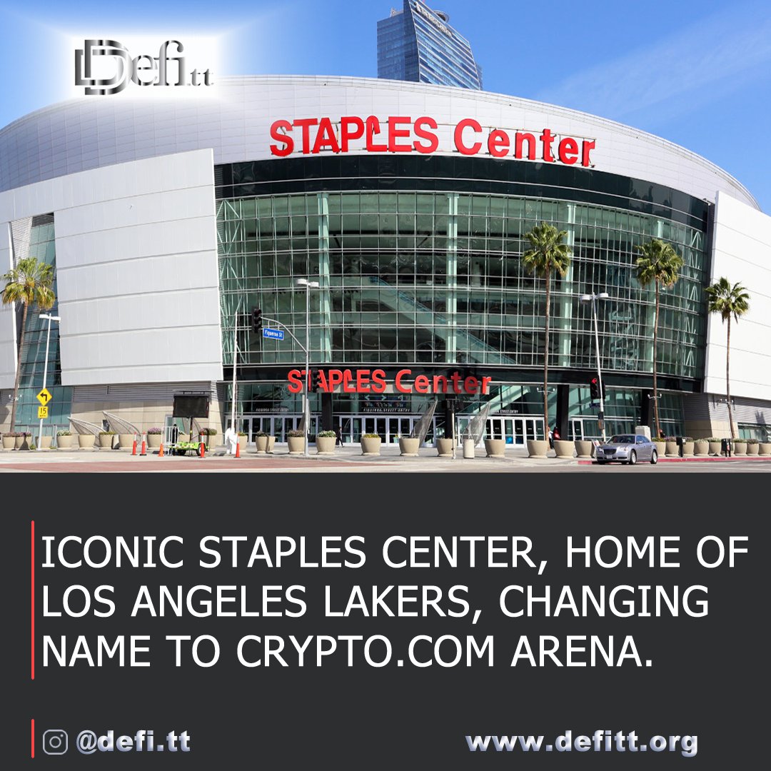 Prodigy_retell's tweet photo. one of the most iconic and globally recognized sports and entertainment arenas in the world, is changing its name to https://t.co/S4UwawTVtl.

#defitt #ftt #StaplesCente #bitcoin #cryptocurrency https://t.co/bPwiiiJaeA