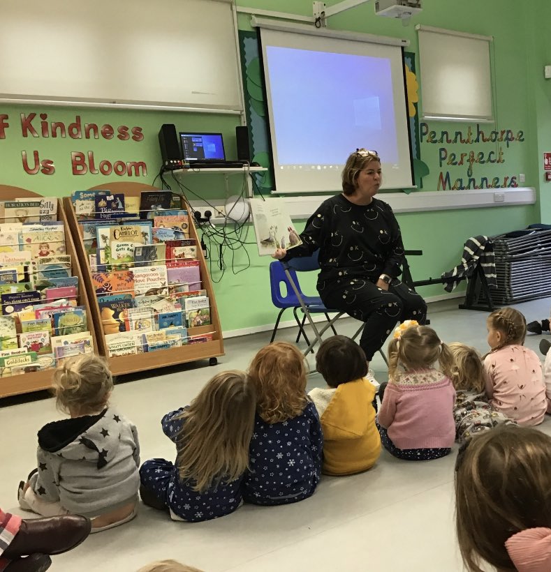 PennthorpeSch's tweet photo. Today was ‘Wear Your PJs Day’ for our Pre-Prep students. A pyjama day is simply not complete without a special story time session with Mrs Bolton!
#Pennthorpe #WearYourPJs https://t.co/ThjWc5aZp9