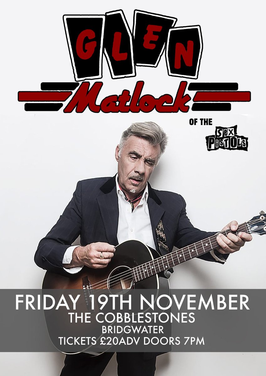 The Cobblestones (@cobblesuk) on Twitter photo TONIGHT!
We have <a href="/GlenMatlock/">Glen Matlock</a> performing at our venue!
Tickets are still available for £20 in advance or on the door!
We hope to see you there!😎 TONIGHT!
We have <a href="/GlenMatlock/">Glen Matlock</a> performing at our venue!
Tickets are still available for £20 in advance or on the door!
We hope to see you there!😎
