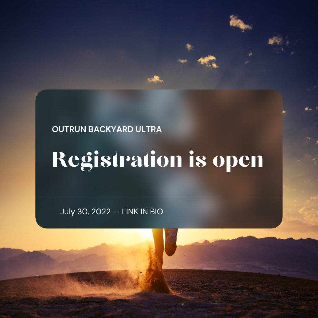 OutrunRacing's tweet image. Registration is officially open! As a 🇨🇦silver-ticket event, we anticipate filling all 125 spots. 

Link to UltraSignUp is in the bio ⬆️

We hope to see you in Okotoks. 

#outrunbackyardultra #backyardultra #ultrarunninglife #okotoks #runnersofinstagram #bigdogsbackyardultra