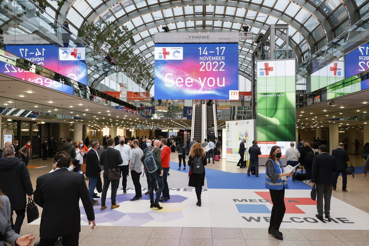 Goodbye #MEDICA2021 We say thank you🤝 for 4 exciting and successful days with you. and we are looking forward😍 to next year 🔜 when it will be #MEDICA2022. See you in 2022👋 Stay healthy!