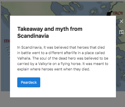 GarthHolman's tweet photo. Loved seeing S's bring their own personal history and ancestry into our study of Greek Mythology. Excited they can see themselves in the story. #holmanclass #myohioclassroom #thinglinkedu #sschat #mschat https://t.co/8wfBexcJyw