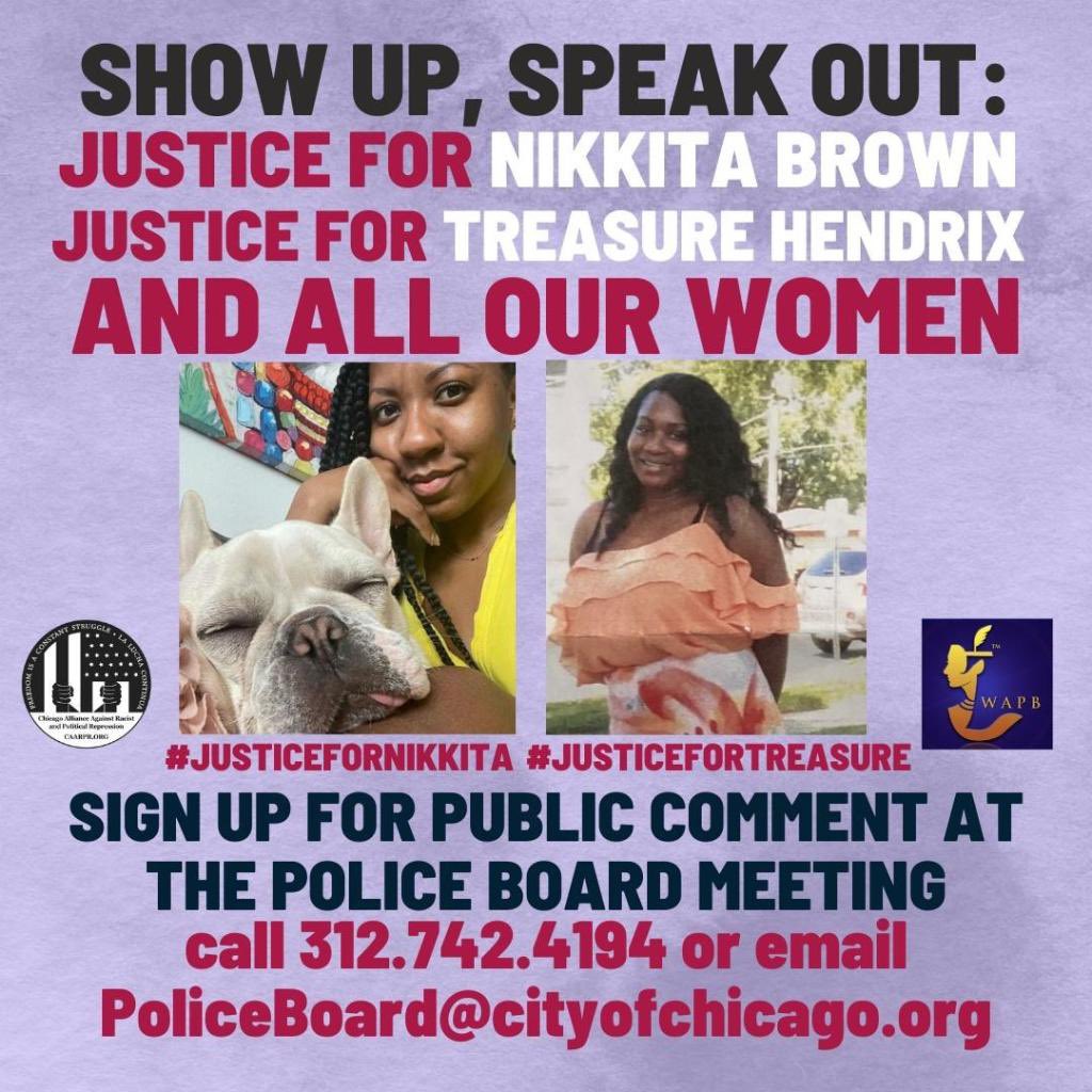 thewapb's tweet photo. If COPA and Chicago had been more transparent then maybe Ella and Breonna would be alive. @SAKimFoxx, @ChicagoCOPA, @ChiefDavidBrown, @PoliceBoard @CAARPRNow Speak out for Transparency #JusticeforNikkitaBrown #CopsToo #JusticeforTreasureHendrix #StopPoliceCrimes https://t.co/YmBLcXvsKN