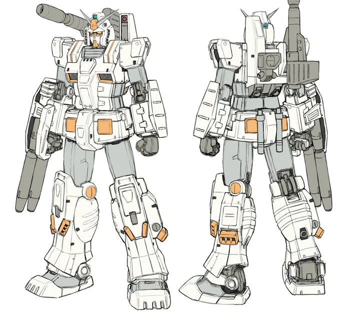 フルアーマーガンダムも白くしてみた。わりとありだと思うw 