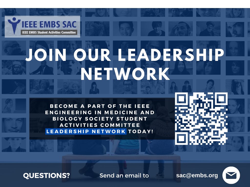 IEEEembs's tweet photo. 📢 Become a part of the IEEE Engineering in Medicine and Biology Society Student Activities Committee LEADERSHIP NETWORK today! 👉 https://t.co/WqSZVjwwZp
#embssac #embsstudents #embsvolunteer #embsfamily #embsopportunity #IEEESAC https://t.co/Efp6eftv83