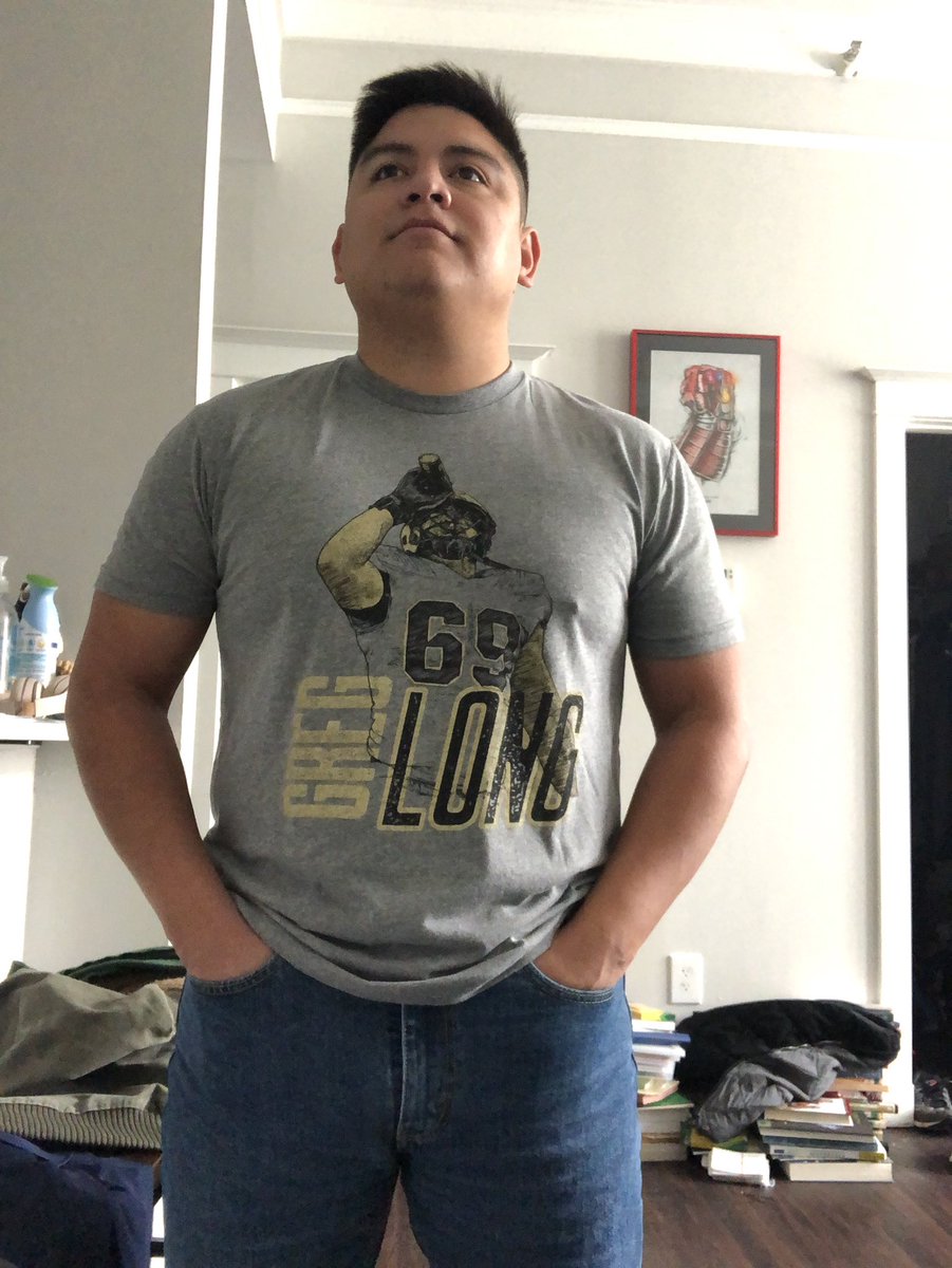 KitchensFriday's tweet photo. Gotta thank a true hero @creid815 for snagging us these sweet tees. I can feel it, the energy and urge to pound 1000 beers #BoilerUp #GregLong https://t.co/jrBzsrzK6m