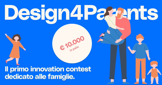 MakerFaireRome's tweet photo. Torna #Design4Parents, il contest che premia i progetti più innovativi a supporto della neo - genitorialità. Sei un designer, un creativo, un innovatore? Candida la tua idea entro il 25 novembre: in palio 10.000€ alle 3 proposte migliori! ➡ https://t.co/lSQYHp8zD8 
@getmytata https://t.co/RFX3gdg2nv