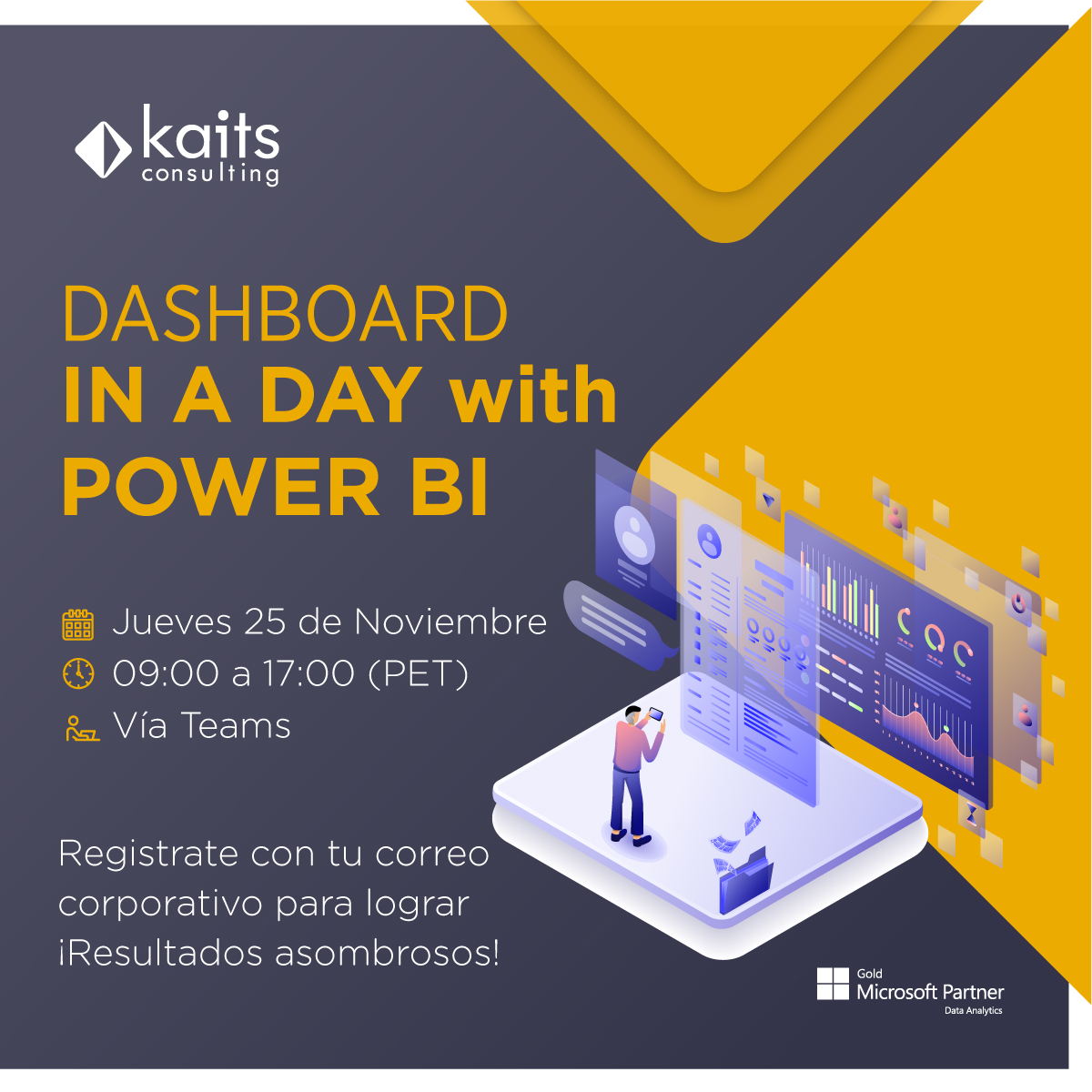 KaitsConsulting's tweet photo. 🙌🏻De ser admitido, recibirás un correo al email que utilizaste para inscribirte y posterior a ello también todo lo necesario para tu participación. https://t.co/Ieqr8LxRpq