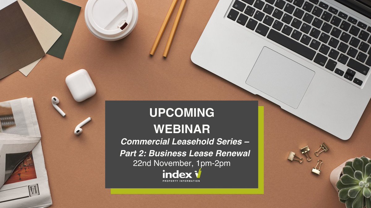 IndexAnglia's tweet photo. This one-hour #webinar by Ian Quayle will provide an overview of the Landlord and Tenant Act of 1954.

This is the second part of a series of sessions examining key issues for conveyancers when dealing with commercial leasehold transactions. 

Book now 👉🏻 https://t.co/o5J4XTT4ws https://t.co/l0nR07nDs1