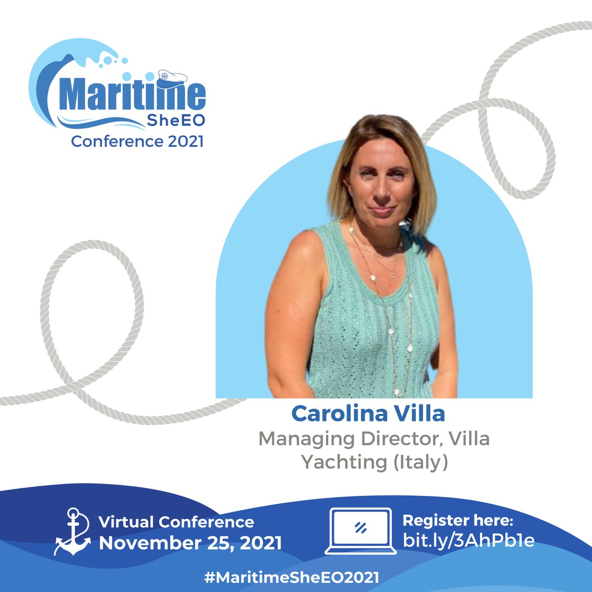 ScsYachting's tweet photo. I am looking forward to celebrating Diversity, Change Makers, and Sustainable Solutions at the Maritime SheEO Conference 2021! Will I see you there?

#MaritimeSheEO2021 #Diversity #genderequity #girlpreneur #EmpoweHer https://t.co/j9LxoJlL7E