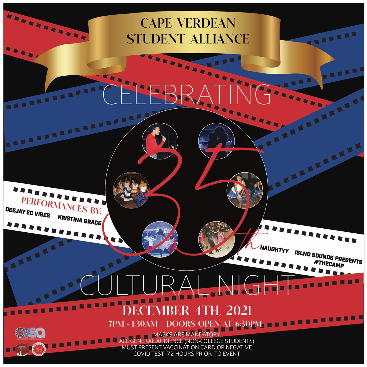 Cape Verdean Student Alliance presents to you the 35th annual Cape Verdean Cultural Night!! 🥳 Come join us for a night of culture, food, and some performances from some very familiar faces! 👀 Be ready for the tickets to go live soon!!! You don’t wanna miss out! 🇨🇻🥳💃🕺