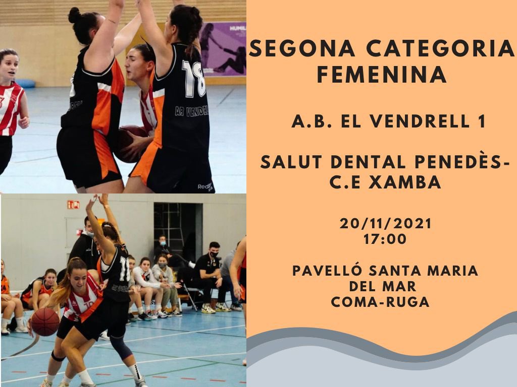 AB Vendrell (@abvendrell) on Twitter photo #ABV// SEGONA CATEGORIA FEMENINA
<a href="/abvendrell/">AB Vendrell</a> 1 - @cexamba
20/11/2021 - 17:00
PAVELLÓ SANTA MARIA DEL MAR
COMA-RUGA
#ADNtaronja #123vendrell #abvendrell #ABV// SEGONA CATEGORIA FEMENINA
<a href="/abvendrell/">AB Vendrell</a> 1 - @cexamba
20/11/2021 - 17:00
PAVELLÓ SANTA MARIA DEL MAR
COMA-RUGA
#ADNtaronja #123vendrell #abvendrell