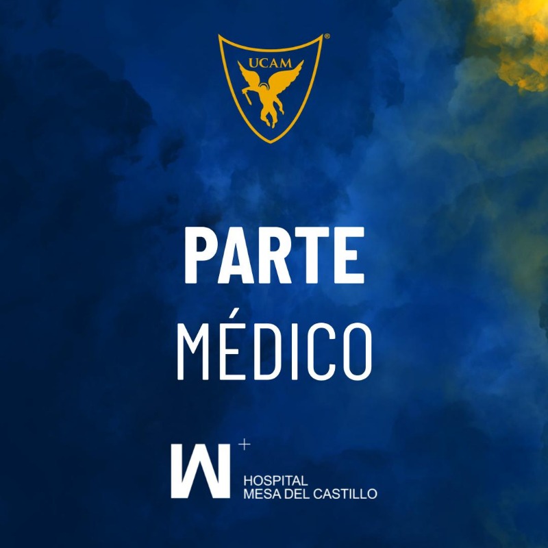 UCAMMurciaCF's tweet photo. 🏥 Parte médico: @SJara22. 

⭐️ @hospitalmesa