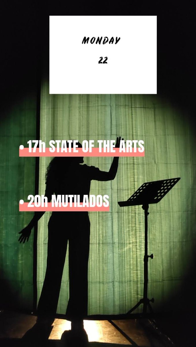 "Here's our programme of today.

Don't miss it!

#Proximamentefest #theater #Brussels #LatinAmerica "

kvs.be/en/pQY0JuG/voo…