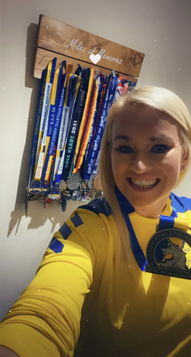 mcrae_claire's tweet photo. It’s arrived!! 🥳 My @bostonmarathon  medal is here! My 4th unicorn! 🦄
I have throughly enjoyed chasing unicorns this year… hopefully one day I’ll make it to Boston to do it in person! 🤩
#RunTo125 #BostonMarathon #ChasingUnicorns #RNLI #RNLIRunner #Boston https://t.co/paL4GgAnkj