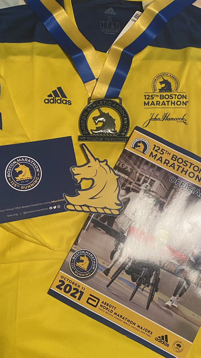 mcrae_claire's tweet photo. It’s arrived!! 🥳 My @bostonmarathon  medal is here! My 4th unicorn! 🦄
I have throughly enjoyed chasing unicorns this year… hopefully one day I’ll make it to Boston to do it in person! 🤩
#RunTo125 #BostonMarathon #ChasingUnicorns #RNLI #RNLIRunner #Boston https://t.co/paL4GgAnkj