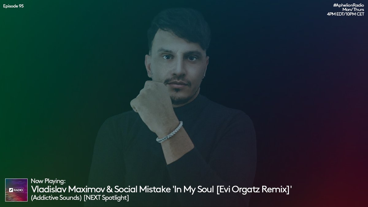aphelionaudio's tweet photo. 5. Vladislav Maximov &amp; Social Mistake 'In My Soul [@EviOrgatz Remix]' (@as_recordlabel)

#AphelionRadio - Episode 95, Part 2 [#APR095]
Watch Live on YouTube:
https://t.co/jGQ5re36hZ https://t.co/Ilc9kPphH2
