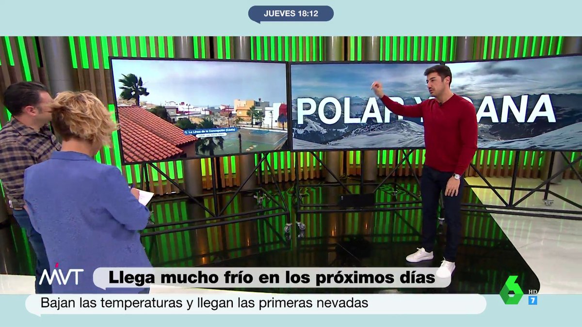 MVTARDE's tweet photo. 🔴 @fcocachometeo nos trae ya la información meteorológica, que llega con mucho frío: la semana que viene empezaremos a ver nevadas incluso en algunas capitales de provincia. ▶ #MVTMeteo https://t.co/8ymh5I9DYy https://t.co/29Fwx8udtv