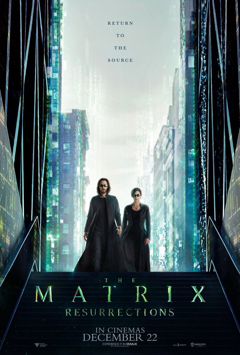 These joker parallels are getting out of hand in the new #Matrix posters😅 first Morpheus stole his fit now they are at the top of his stairs🤣