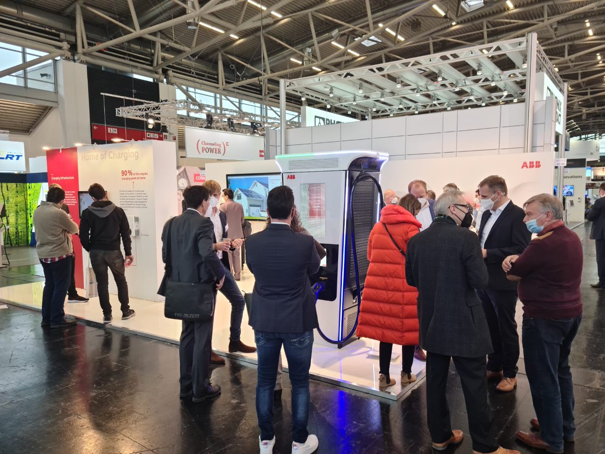 ABBelec's tweet photo. Last day at #emove360! Thank you everyone for dropping by and to the @emove360 organization for putting together another fantastic event! It was great to be back this year and meet in person again! 
 #emobility #EV #EVcharging #Terra360 #innovation https://t.co/mUgWHUxzGP