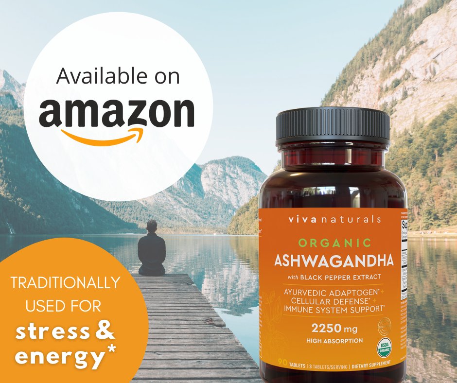 Organic #Ashwagandha now available on <a href="/Amazon/">Amazon</a> 
Shop now &amp; save $3 with a limited-time Amazon coupon amazon.com/dp/B09H1T3KN4

*These statements have not been evaluated by the Food and Drug Administration. This product is not intended to diagnose, treat, cure or prevent any disease