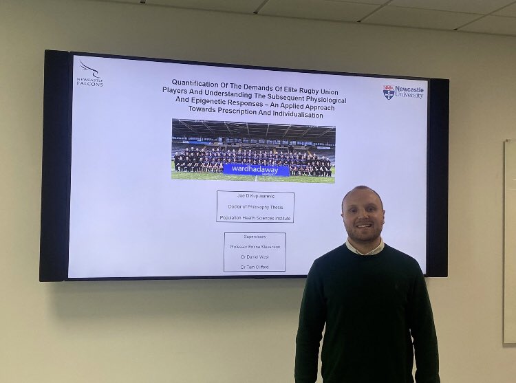 ARTHealthUK's tweet photo. Huge congratulations to our Science Consultant @jkupusarevic who today passed his PhD Viva to become Dr. Joe! 🎉 Proud to have him as part of our team! 👏 https://t.co/V03djszx9B