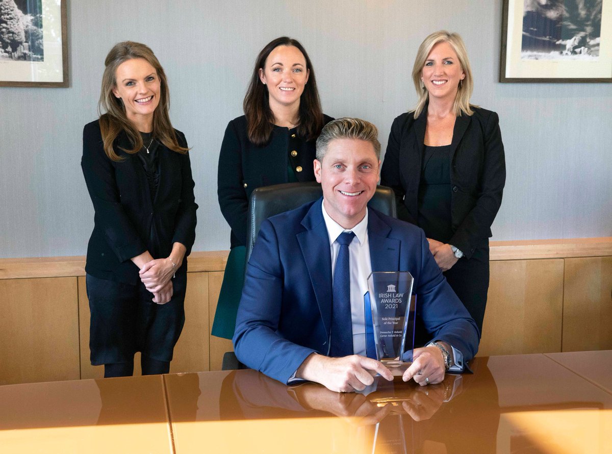 CarterAnhold's tweet photo. Carter Anhold &amp; Co., Solicitors Win National Award for Sole Principal of the Year &amp; Connaught/Ulster Litigation Law Firm of the Year at Irish Law Awards https://t.co/QjXsjD3nSc
 #ila2021 #litigation #soleprincipal #law #lawfirm #solicitors https://t.co/u7IeJ3itXX