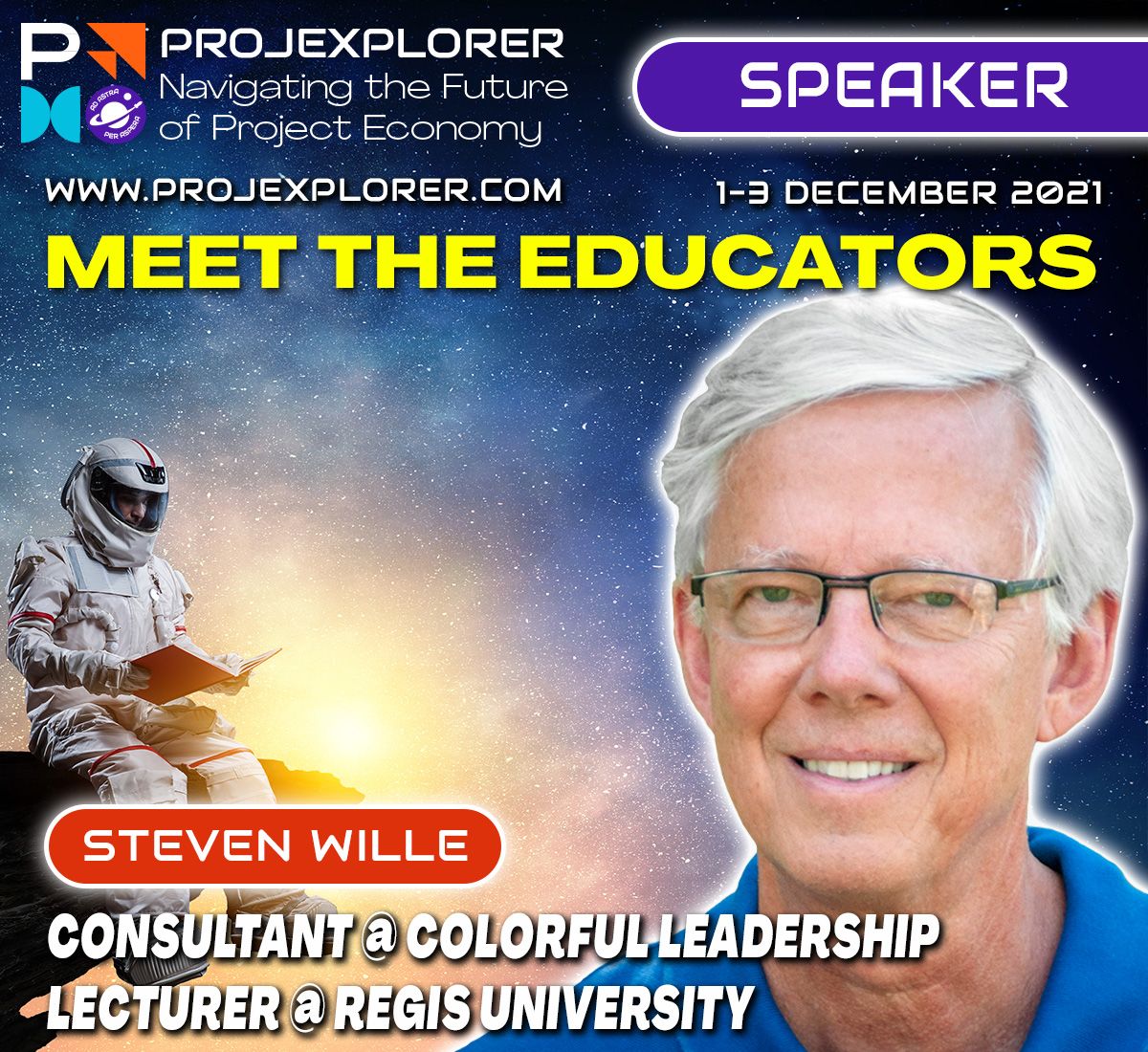 Steven Wille is an explorer! He will be presenting "Harnessing the Power of Human Ingenuity" on Dec 2 at PMI Bulgaria Chapter's ProjeXplorer Virtual Summit projexplorer.com