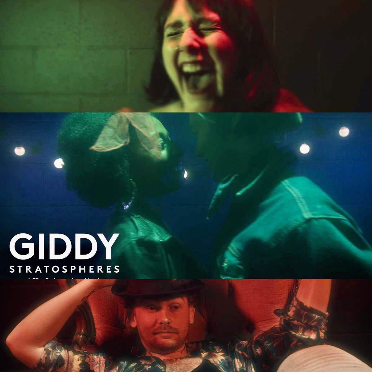 Thursday Movie Night?! 🍿 You can stream GIDDY STRATOSPHERES Now in U.K, USA &amp; CANADA 🇬🇧 🇺🇸 🇨🇦!! 
.
Get Giddy with Daniel, Lara and the gang! 💋 🎸 
.
@bulldog_film @GravitasVOD 
.
A film by @LauraJeanMarsh 
.
<a href="/Stay_Jade/">Kelly Jade</a> <a href="/_Modern_Guilt/">𝗠𝗢𝗗𝗘𝗥𝗡 𝗚𝗨𝗜𝗟𝗧</a> @JoshHarper91 <a href="/nadialamin91/">Nadia Lamin</a>