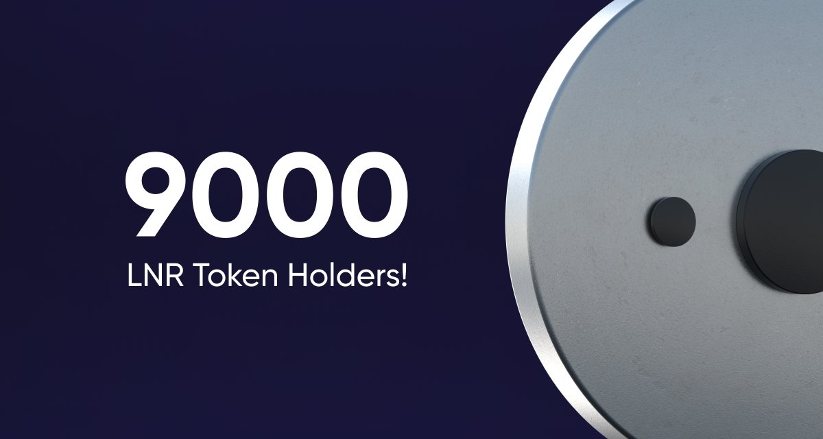 LNRDAO's tweet photo. We've reached over 9000 $LNR holders in 3 days! https://t.co/HZKFibibDO
