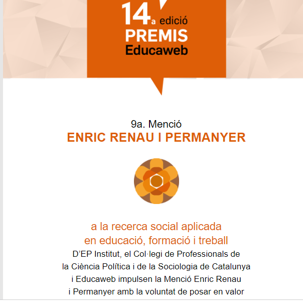 ColpisCat's tweet photo. 🗓️2/12 Entrega de la 9a Menció Enric Renau Permanyer i de la 14a edició dels #PremisEducaweb
L'acte tindrà lloc en línia i us podeu apuntar a través del següent enllaç: https://t.co/exAkNM8XCn
#MencióEnricRenau https://t.co/iJFk3uoazH
