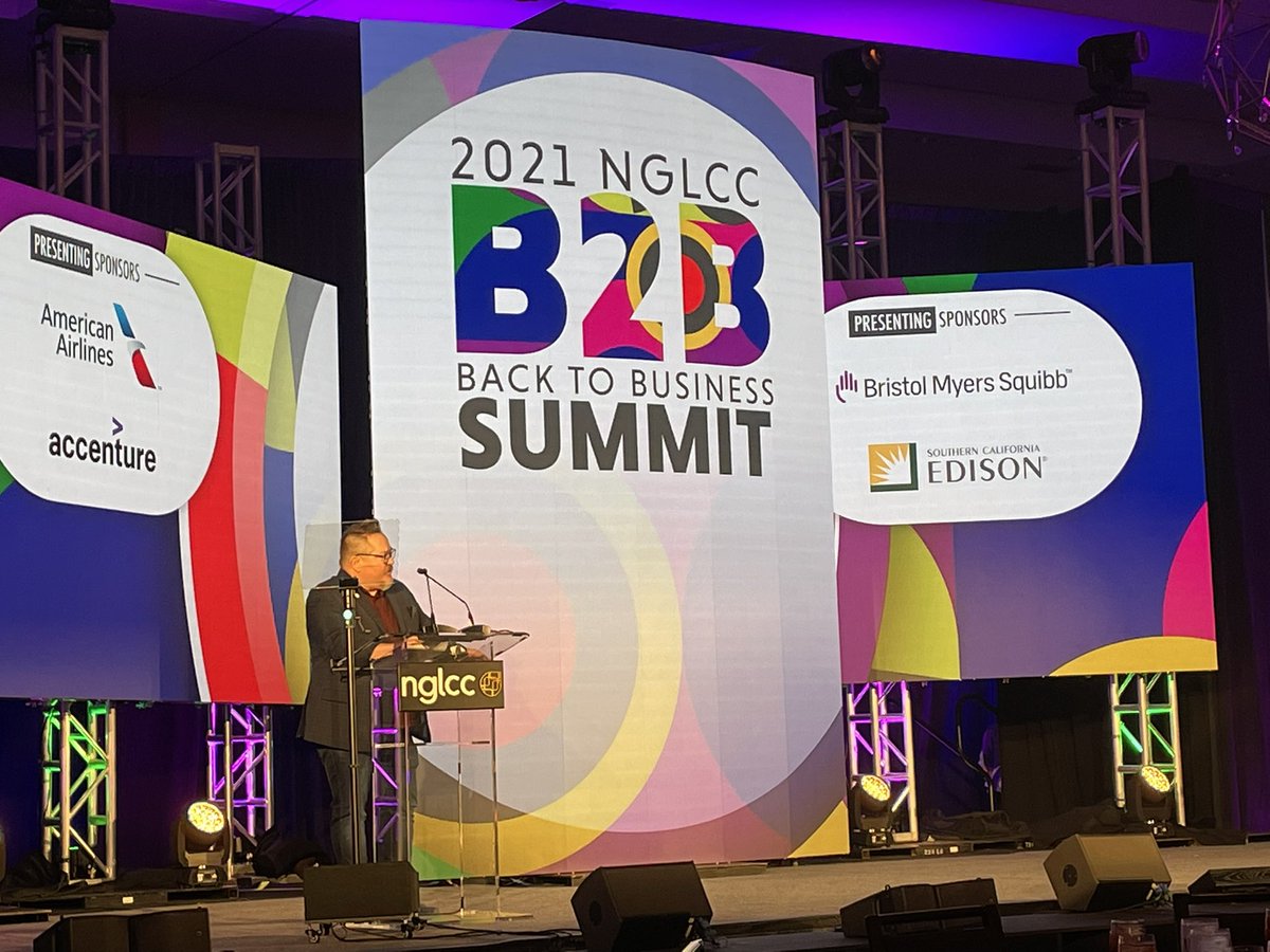 And we are back to business at the <a href="/NGLCC/">NGLCC</a> Back to Business summit. Proud to be here to support <a href="/WellsFargo/">Wells Fargo</a>’s commitment to the #LGBTQ #SmallBusiness community. <a href="/NGLCCJustin/">Justin G. Nelson</a> #NGLCCB2B