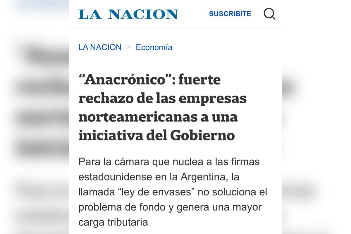 Grave sería si las corporaciones responsables de la crisis socioambiental estuvieran contentas con las leyes que limitan sus prácticas contaminantes. Esperemos que nadie afloje frente al lobby y la billetera de la Cámara Norteamericana de Comercio <a href="/AmChamArgentina/">AmCham Argentina</a>