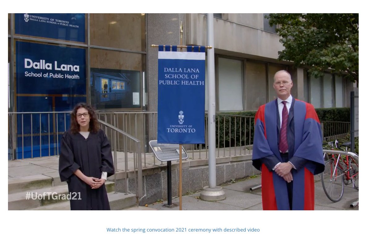UofT_dlsph's tweet photo. Thank you for representing us Courtney-Brooke Laurie and Dean @SteiniBrown
#weareDLSPHAlumni #UofTGrad21 https://t.co/LQLbAkRaIV