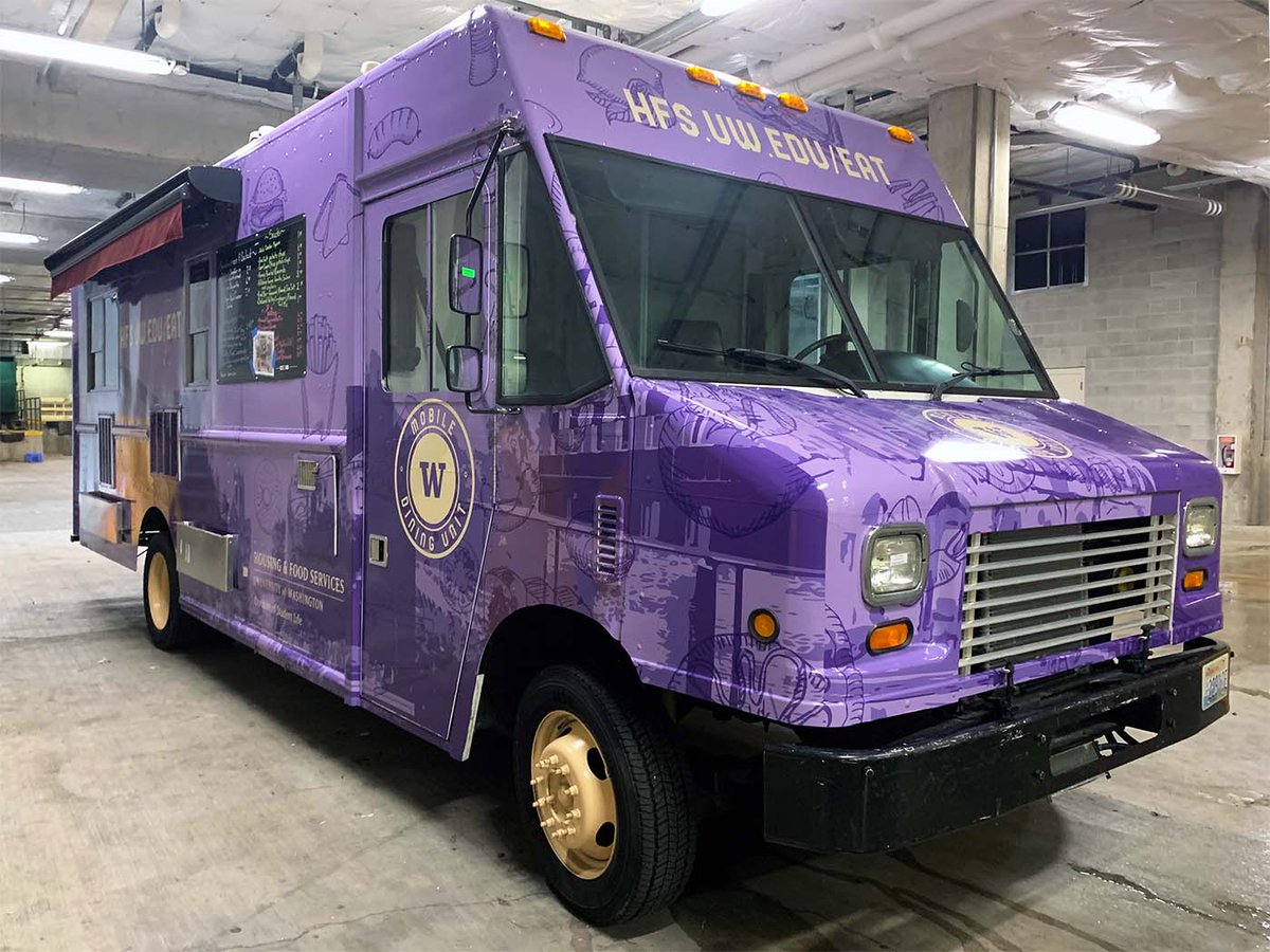 _supergraphics's tweet photo. Project Spotlight: @UW Food Truck Wrap. Just looking at these graphics makes us hungry!
#SuperGraphics #Seattle #FleetWrap #TruckWrap #CarGraphics #UW #GraphicInstallation #LargeFormatPrint #Print https://t.co/vQFYSORsjC