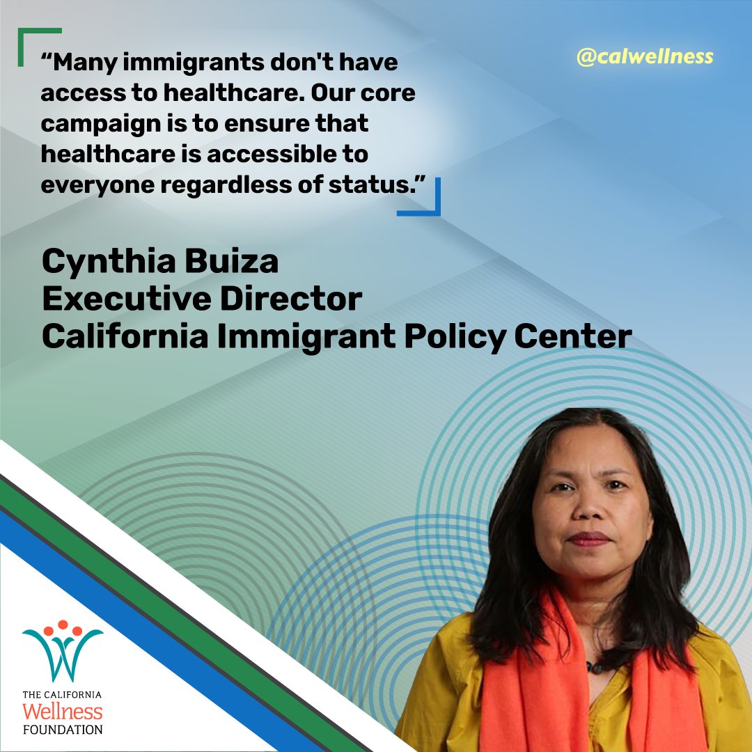 calwellness's tweet photo. Accessible healthcare is at the core of the work at the California Immigrant Policy Center. Check out our Equity in Access portfolio video to hear from Cynthia Buiza, Executive Director @CALimmigrant https://t.co/k6S4GxAIiX #AdvancingWellness @YouTube https://t.co/cQ5w2qnQEH