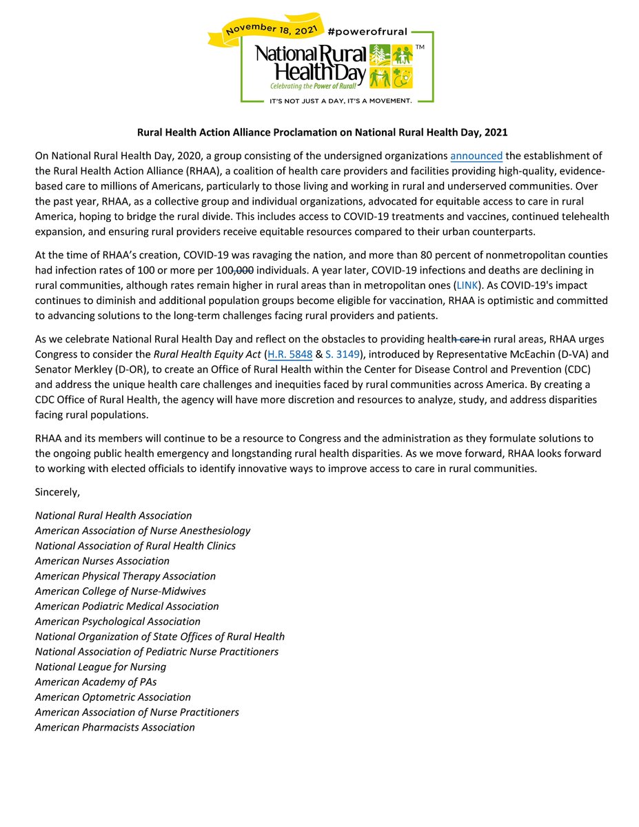 NOSORH's tweet photo. Relationships with partners making a big difference in rural health – thanks to the Rural Health Action Alliance for commitment to the #PowerofRural! https://t.co/CSAZEnosSz https://t.co/QfwKcur85x