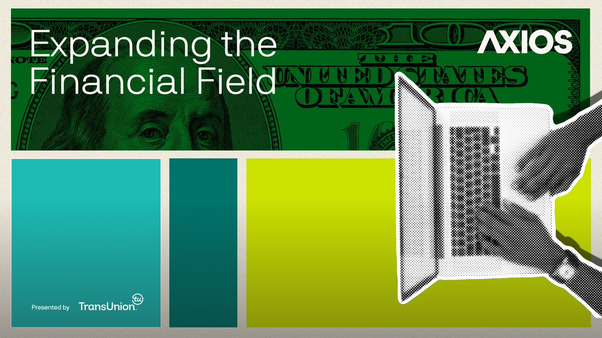 MONDAY @ 12:30: Join <a href="/mikeallen/">Mike Allen</a> &amp; <a href="/AjaWMoore/">Aja Whitaker-Moore</a> for a convo on expanding the financial field, feat. <a href="/SenatorTimScott/">Senator Tim Scott</a> and <a href="/womensworldbnkg/">Women's World Banking</a> CEO <a href="/MEIskenderian/">Mary Ellen Iskenderian</a>. #AxiosEvents

📬 REGISTER: trib.al/tdG7V5H 

Presented by <a href="/TransUnion/">TransUnion</a>